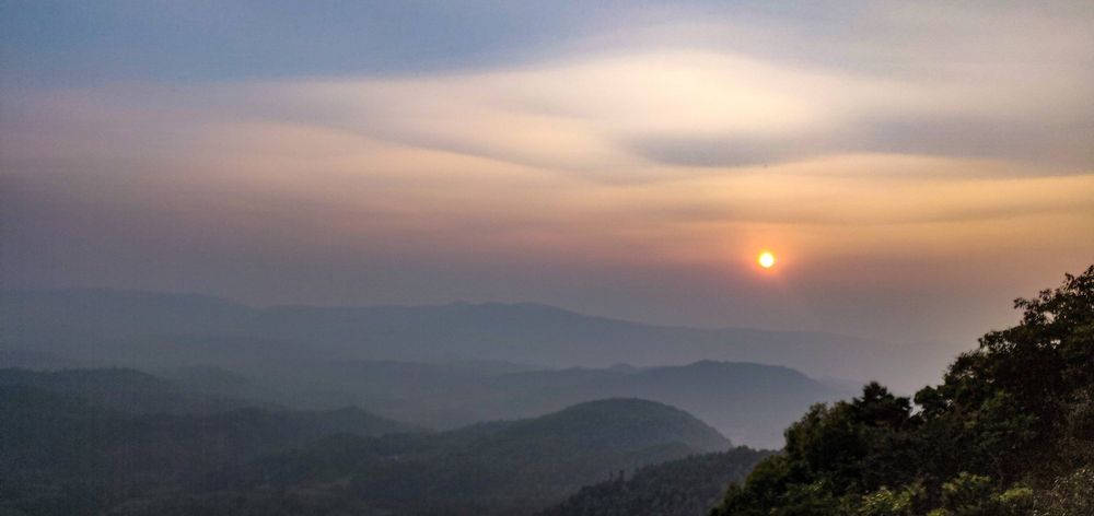 Sunset over the hills, Chikkamagaluru