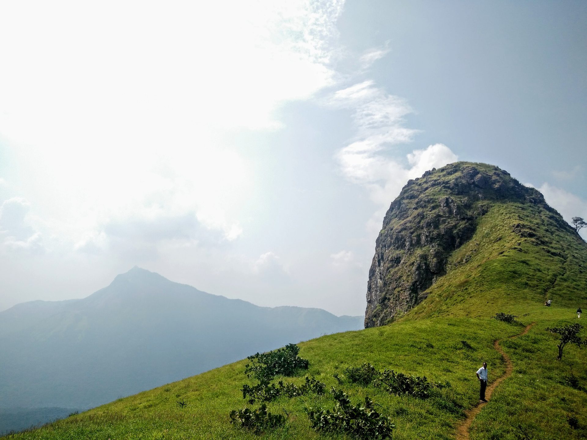 Footpath to a peak above the plantations, Chikkamagaluru district